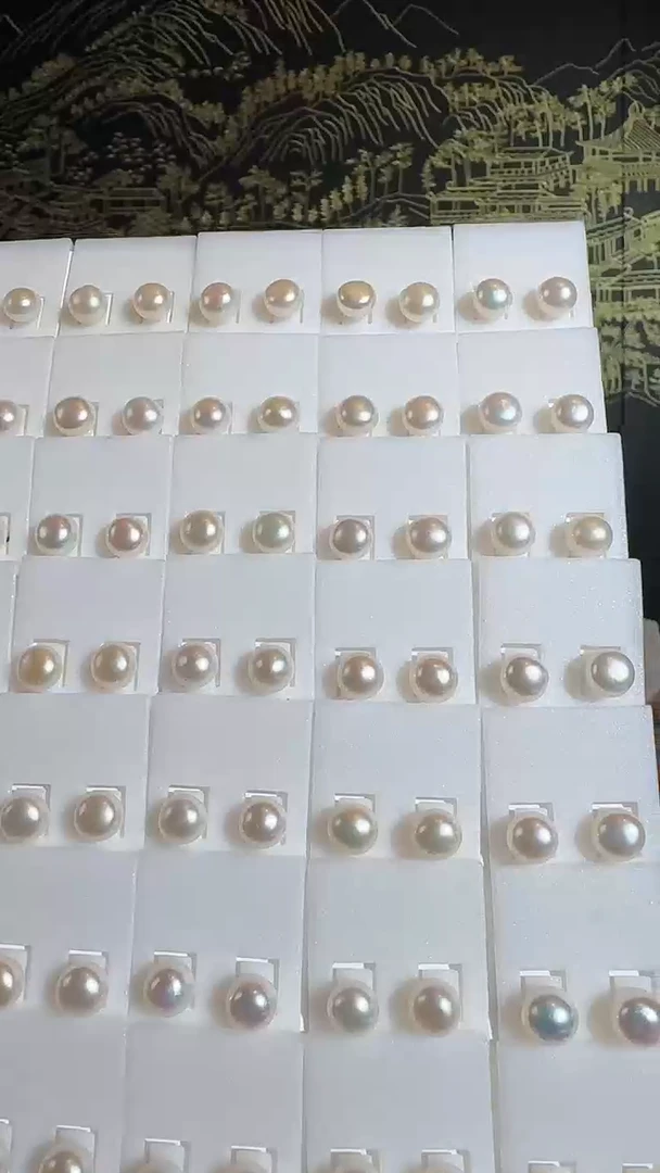 【闪购商品】淡水珍珠耳坠银S925镶嵌珍珠耳坠多样性发货拍一发一