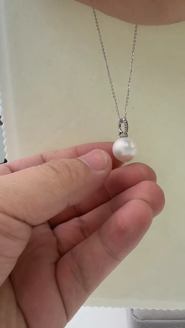 吊坠(赠链)未镶嵌淡水珍珠12-13mm淡水龙珠万能扣吊坠-多样性发一