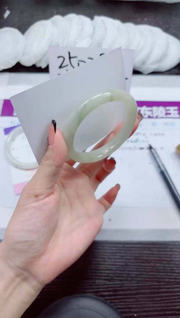未镶嵌手镯石英质玉A50-54.55