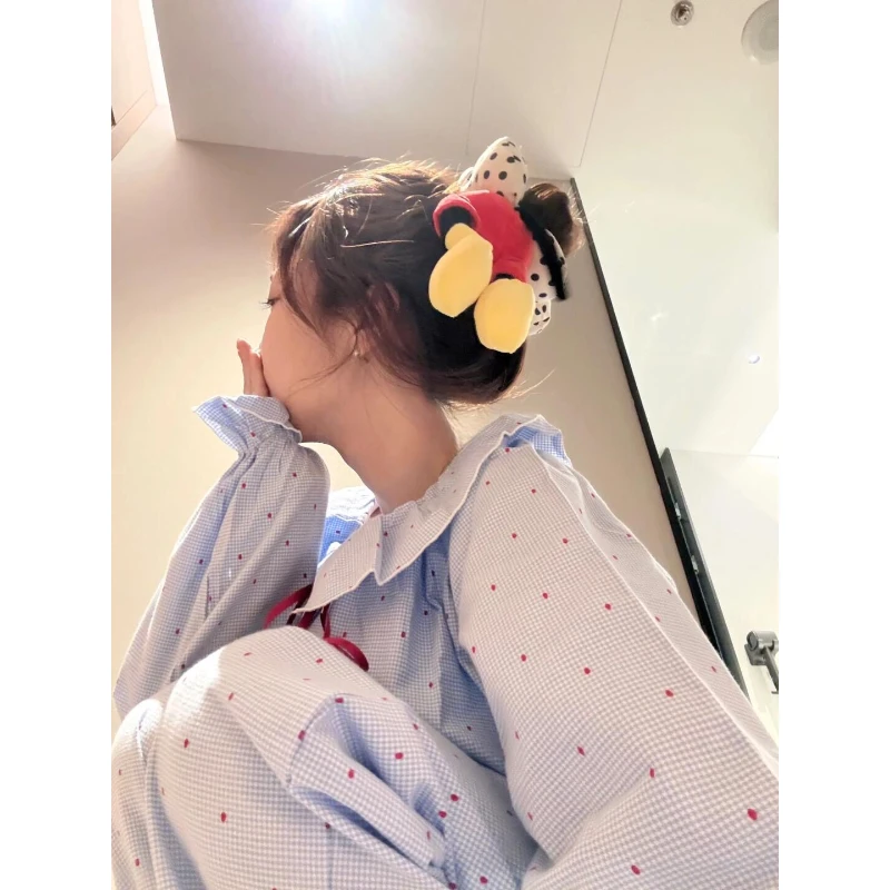 可爱甜妹波点hellokitty睡衣女2025春夏季新款家居服两件套可外穿