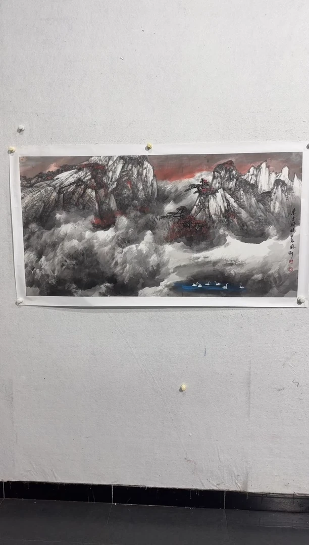 国画y天津人美-师恩钊8平尺山水作品