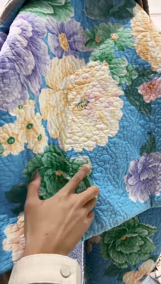 棉200*230纯棉床盖140号折印瑕疵