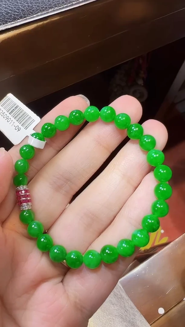 未镶嵌手串翡翠珠珠