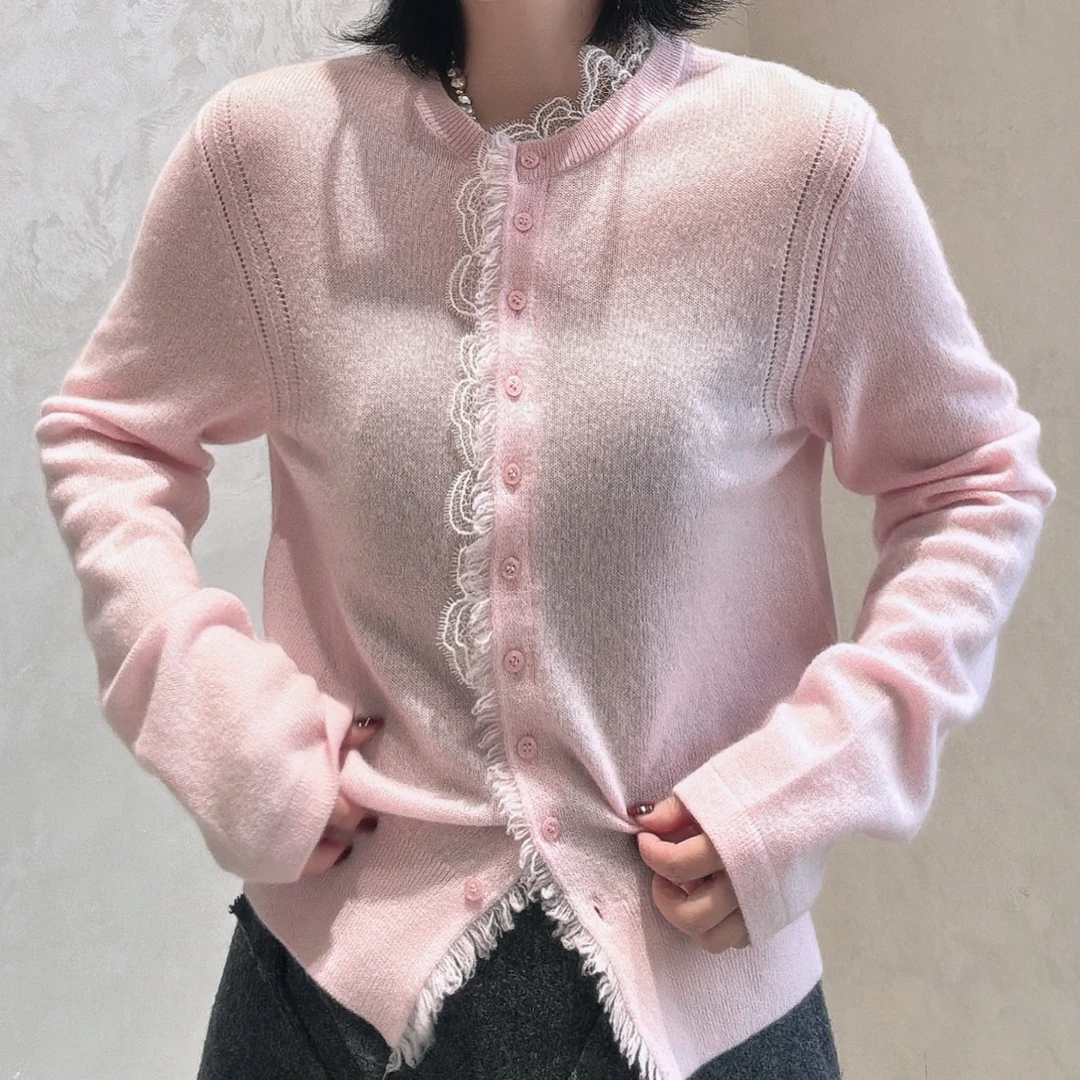 【SFF严选】Flairsta 25冬山羊绒开衫毛衣小香风13513