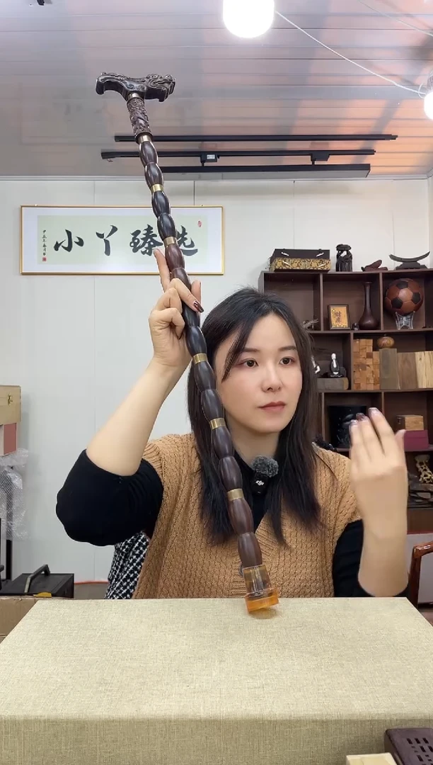 乌木类019大红酸枝拐杖木木木