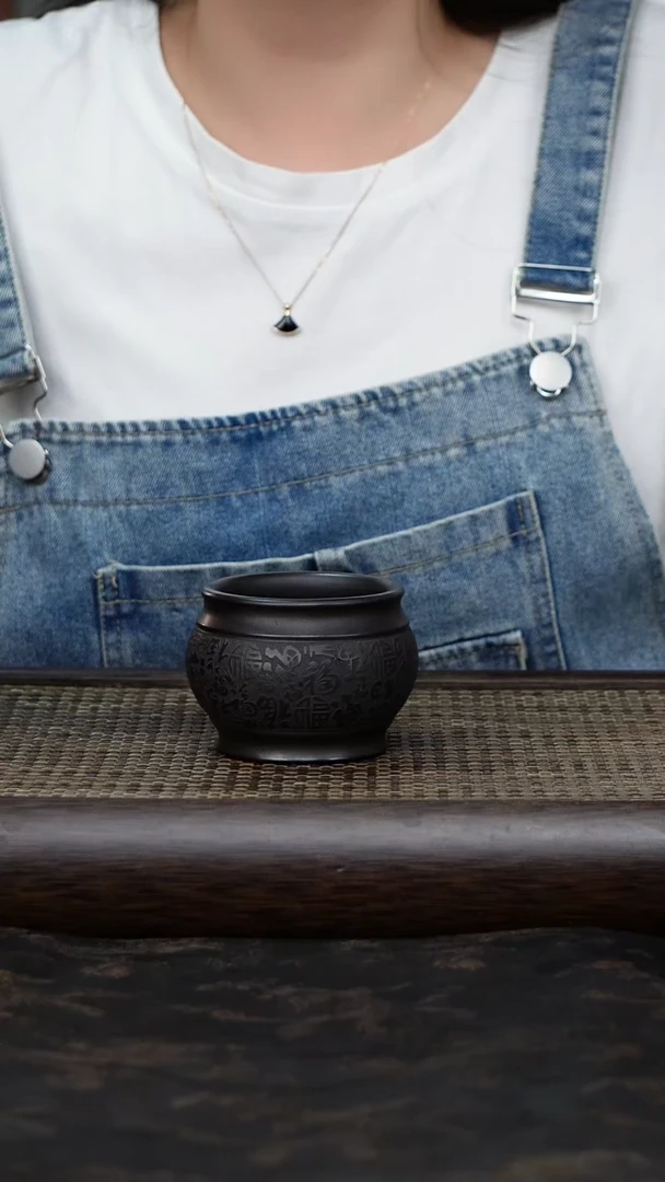 茶壶紫砂石黄-主人杯