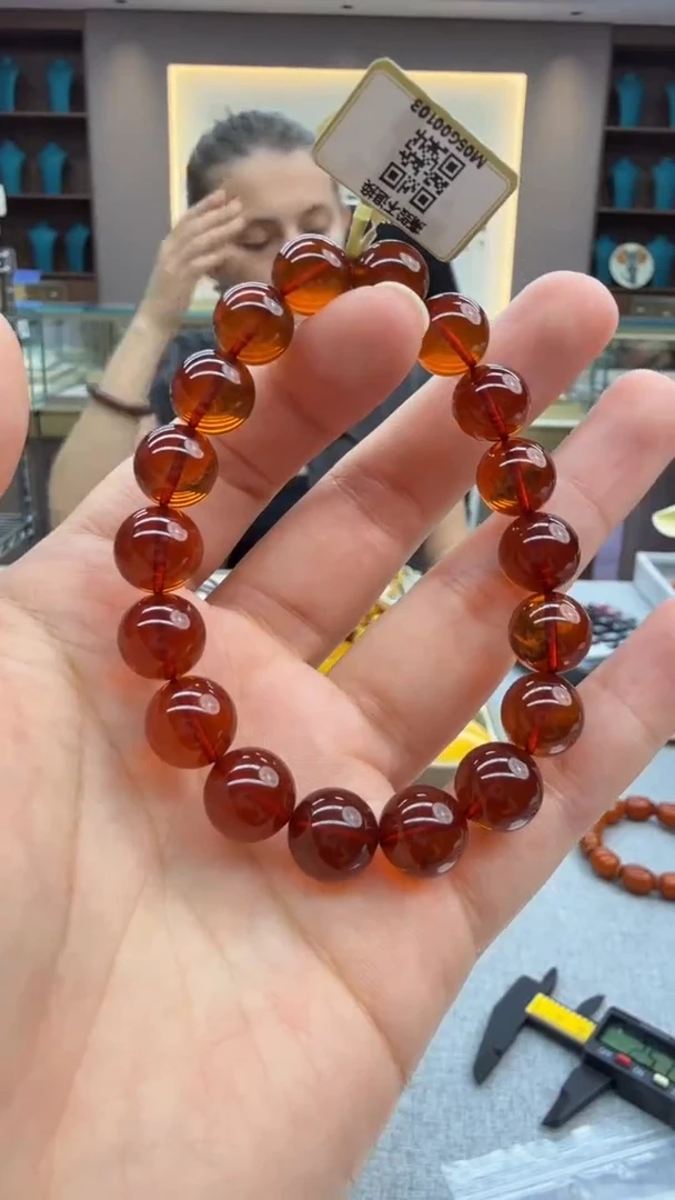 手链琥珀未镶嵌129秒拍号 假一罚三