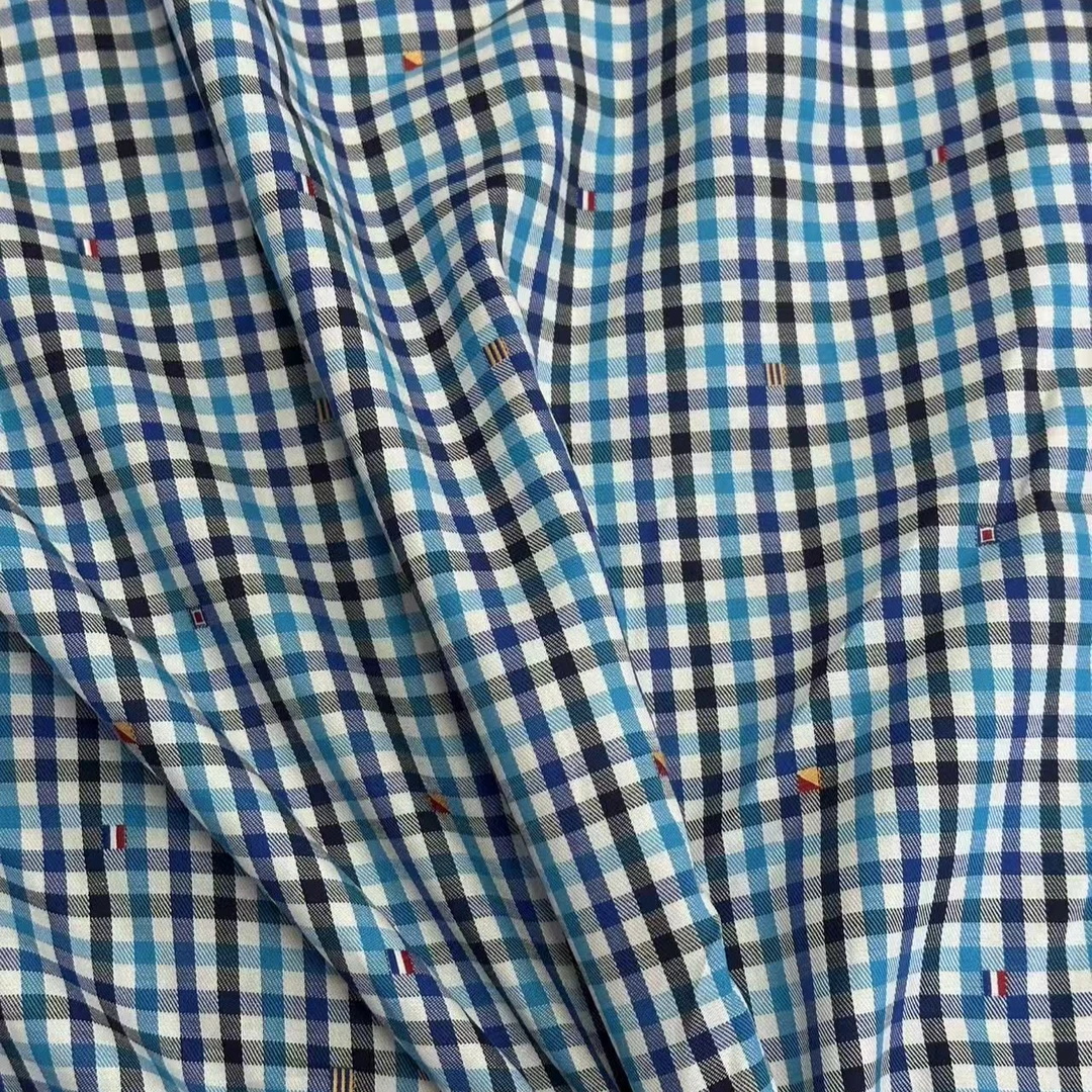 BRB格纹 棉面料格纹衬衫连衣裙服装布料 幅宽140CM