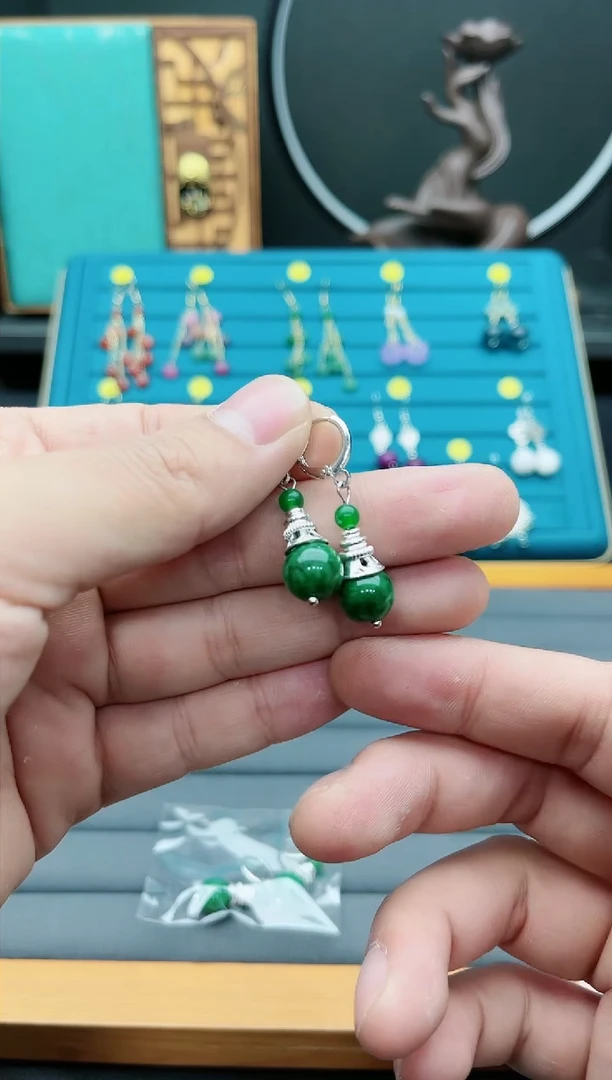 【闪购商品】玛瑙/玉髓耳钉银S925镶嵌538000