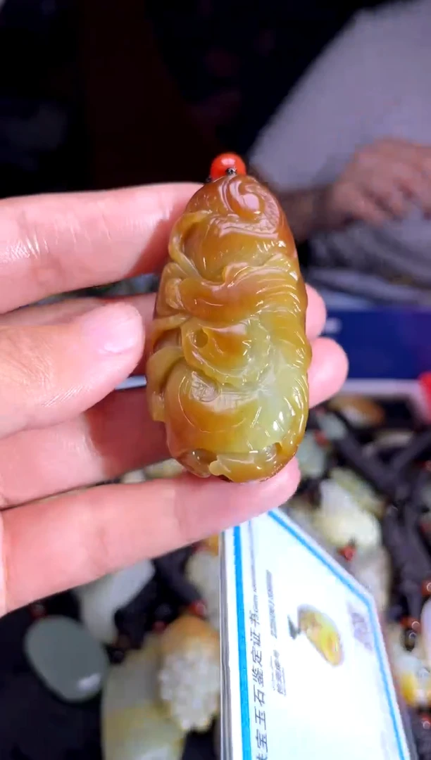 和田玉未镶嵌挂件1