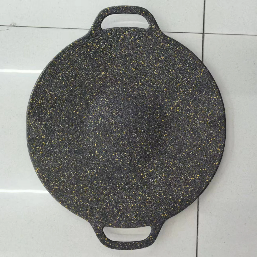 户外露营卡式炉烤肉盘烧烤盘韩式烤盘33cm