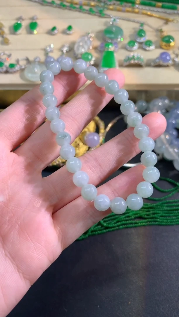 未镶嵌手串翡翠手串|150+25