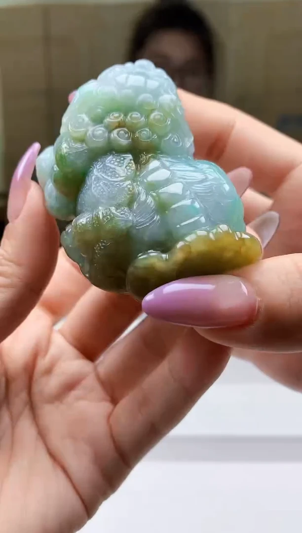 【闪购商品】定制翡翠未镶嵌5156ty-毛货挂件117