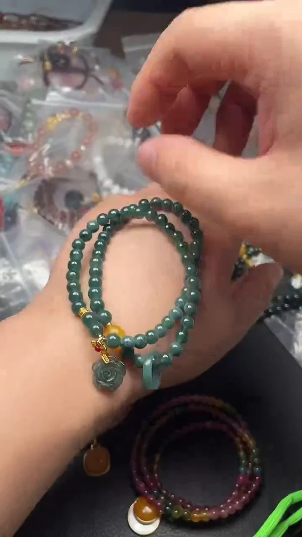 未镶嵌手串翡翠多样性发货拍一发一