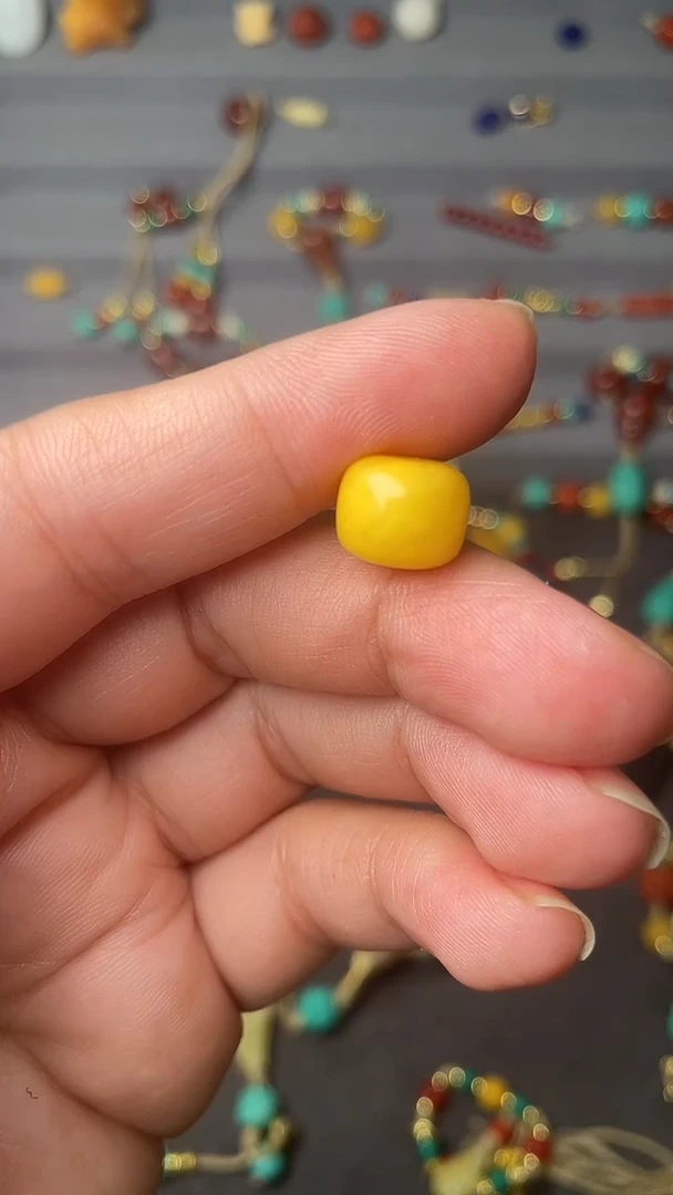 裸石蜜蜡未镶嵌10鸡油黄老型单颗