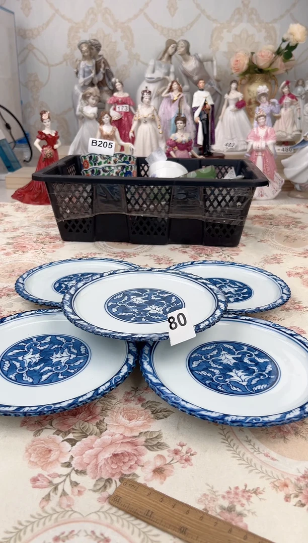 杯66中古  日式 有田烧盘子5只