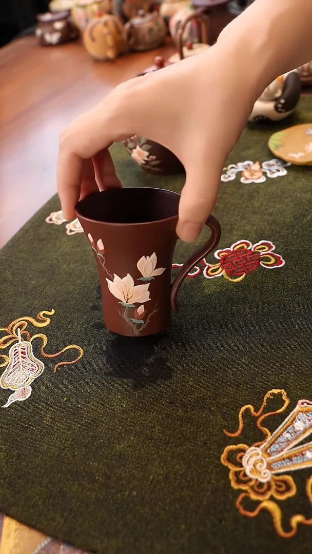 茶壶紫砂玉兰主人杯