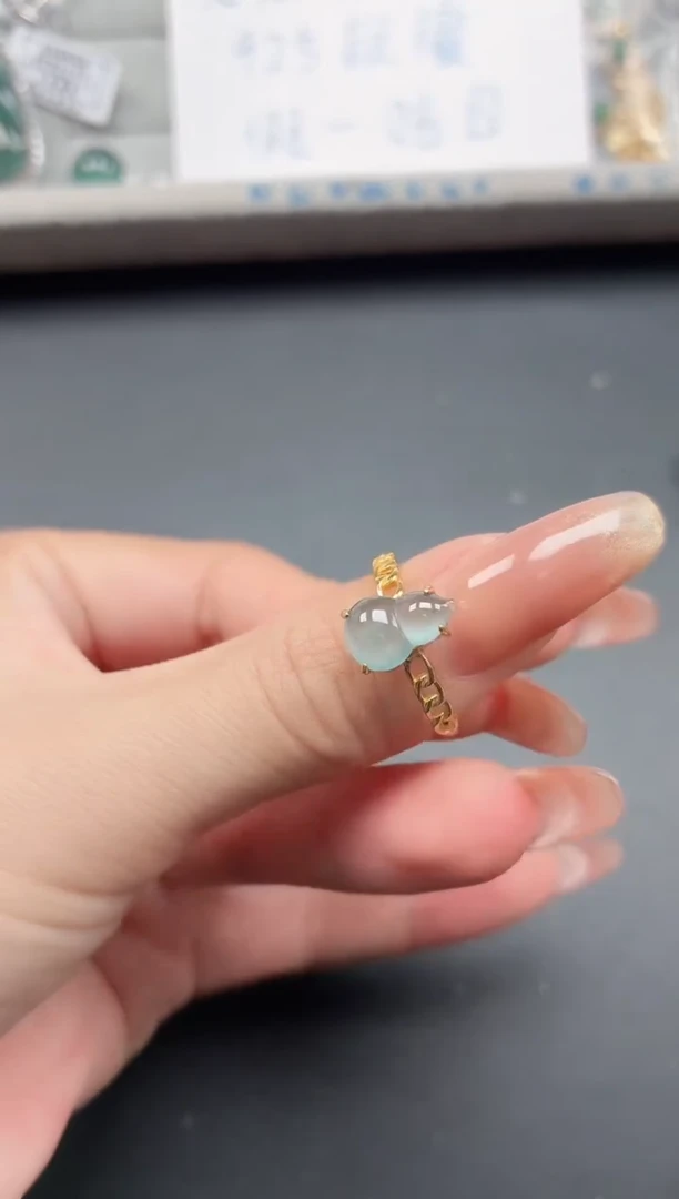 银S925镶嵌戒指翡翠1111111