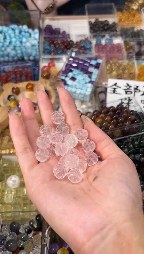 【闪购商品】水晶手链未镶嵌粉晶凤九球单个约卡12