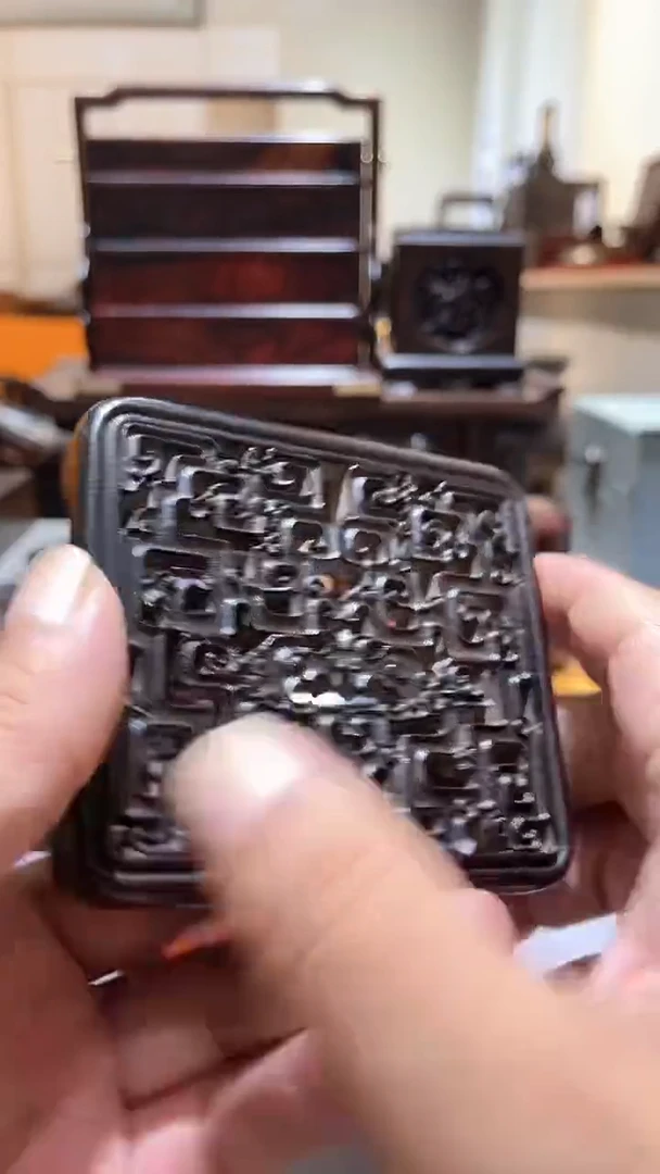 木精品木质底座红酸枝