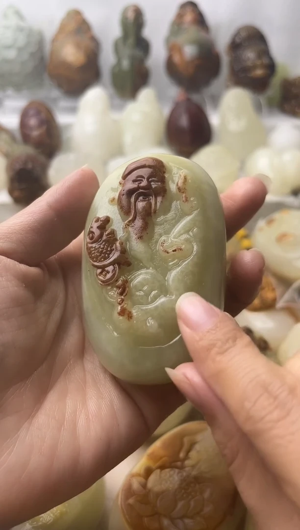 石材方解石棉纹正常不退换财神
