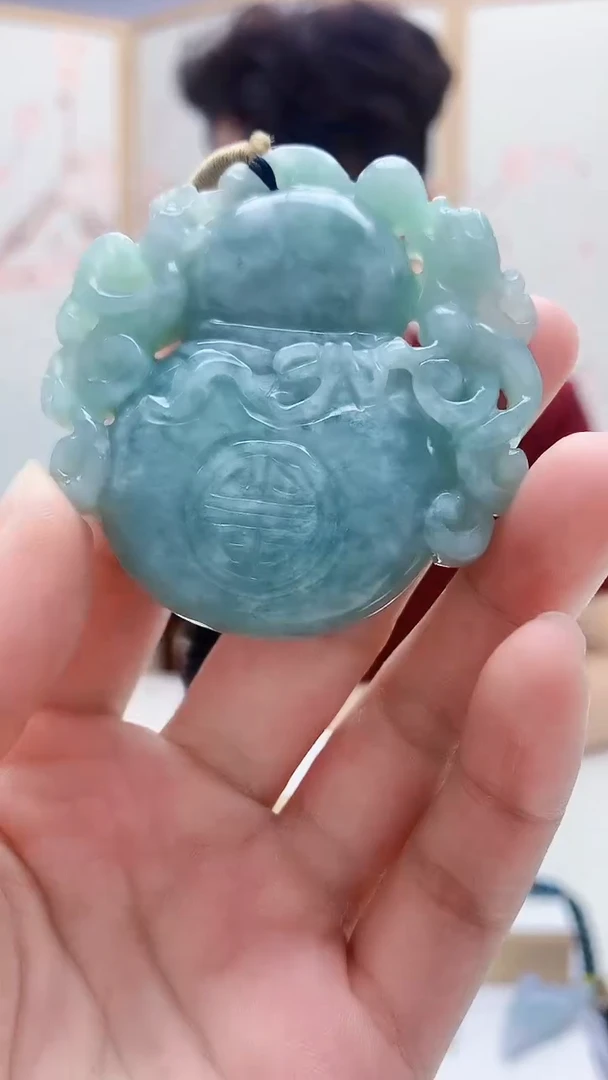 未镶嵌定制翡翠5140lr-毛货挂件182