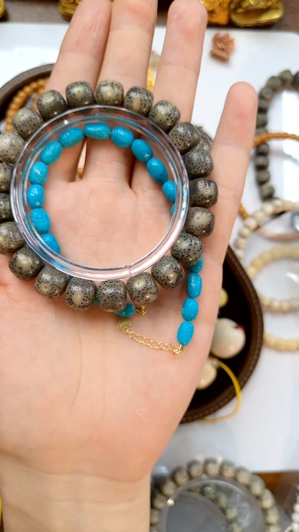 星月菩提手串星月手链暴力蓝6mm+