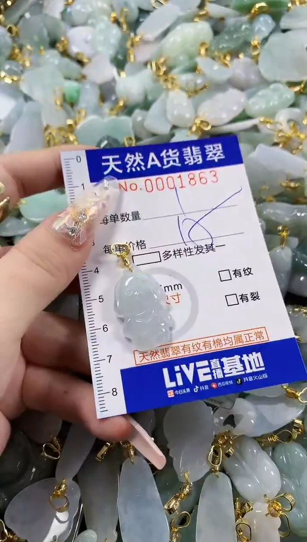 颈饰未镶嵌翡翠?***雨天然A货翡翠