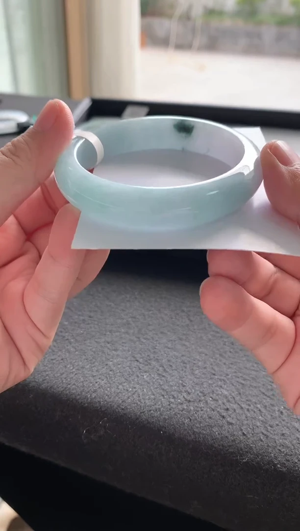 未镶嵌手镯翡翠57正圈Y3570买断