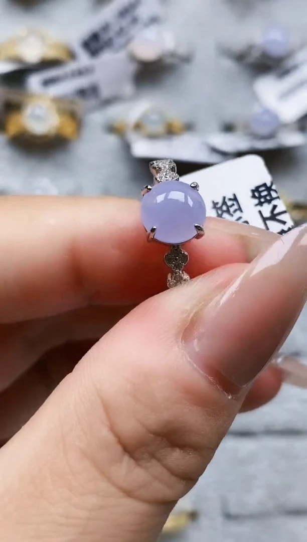 银S925镶嵌戒指翡翠1313