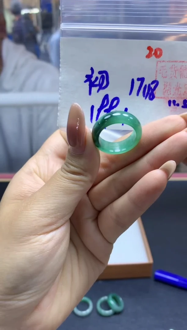 未镶嵌定制翡翠初*戒圈#199元-毛货需精细抛光