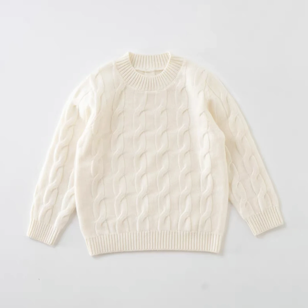 女童毛衣冬季新款儿童加厚一体绒打底衫内搭针织长袖上衣24112713