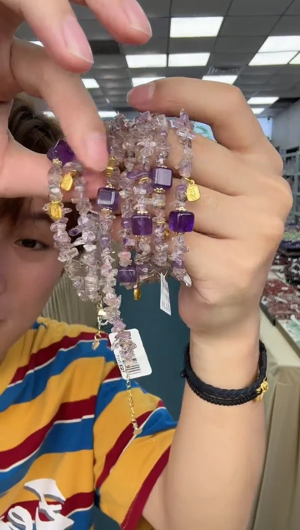 合金手链水晶超七随行方糖