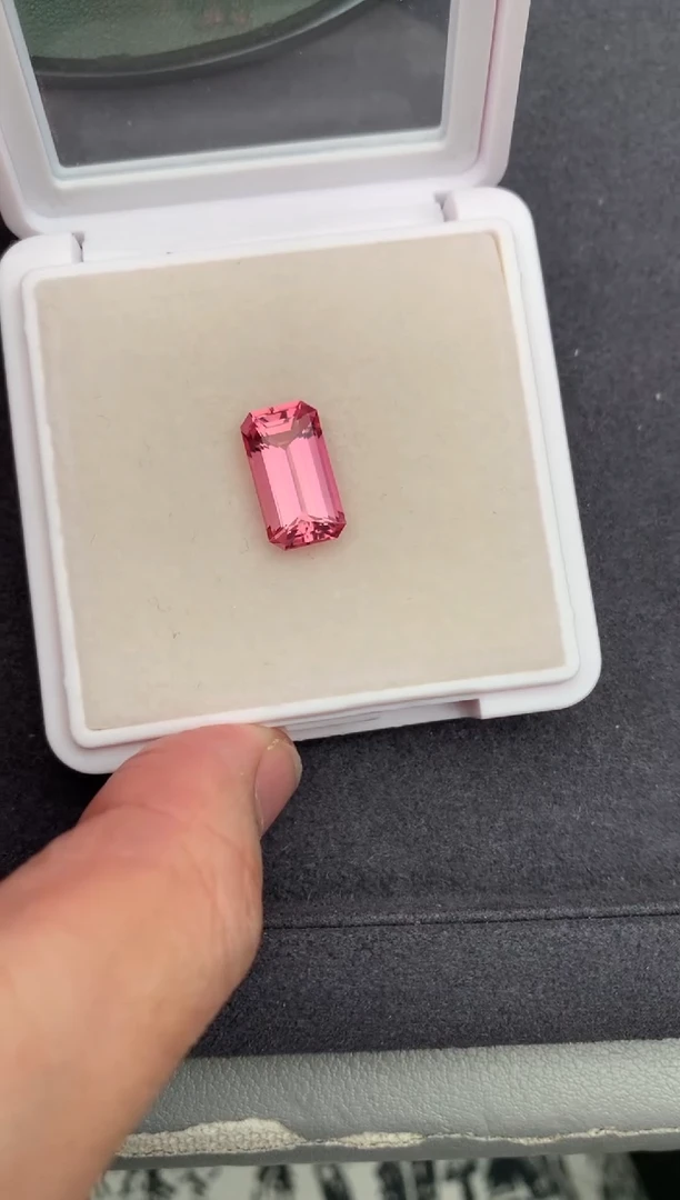 未镶嵌裸石碧玺4.8ct 粉碧玺 定制 BH