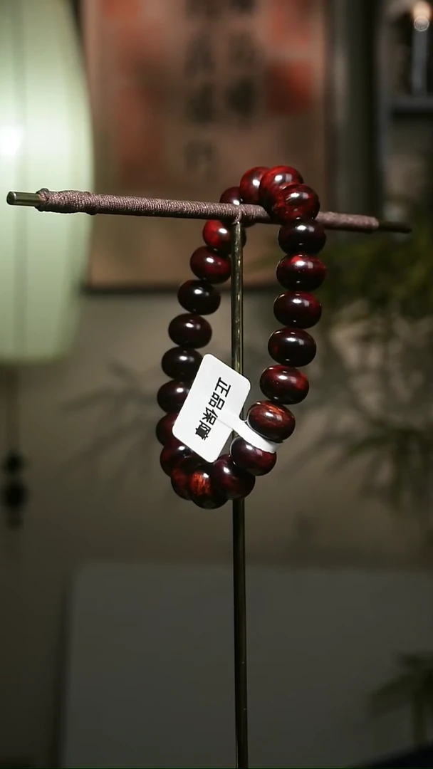降真香手串/手链海南红降1.2cm算盘珠
