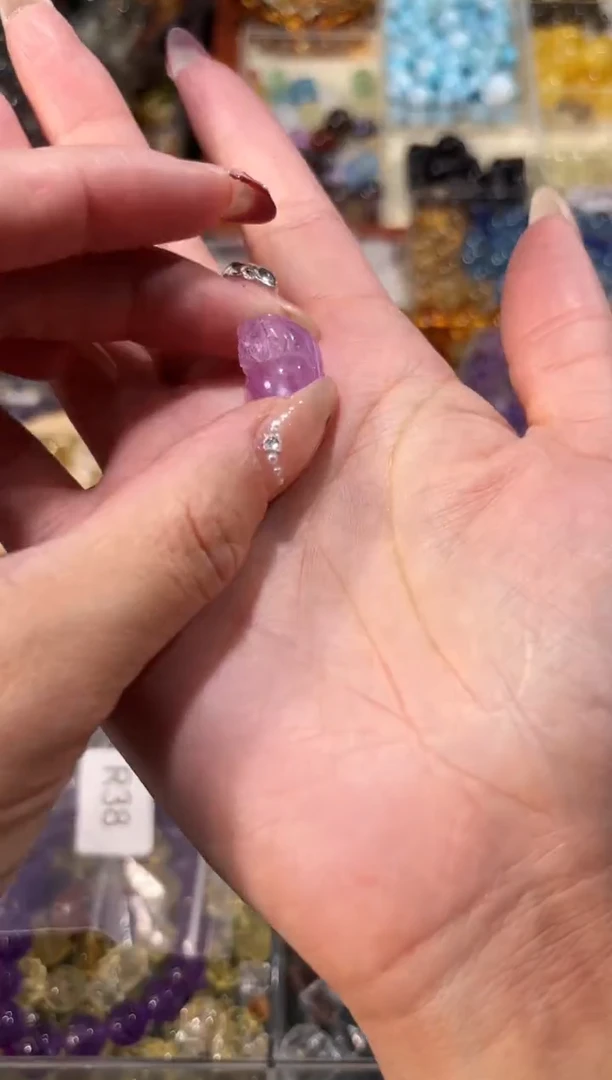 【闪购商品】水晶手串未镶嵌A85紫锂辉貔貅