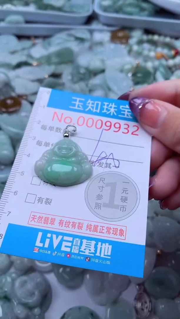 翡翠未镶嵌吊坠(不含链)9932