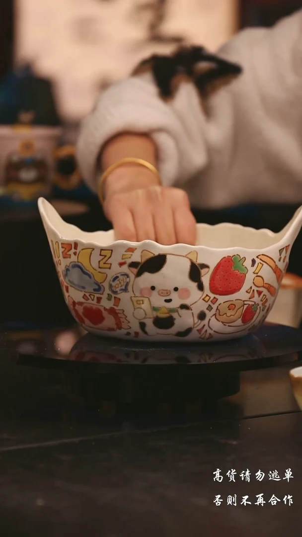 陶瓷景德镇可爱设计师款陶瓷