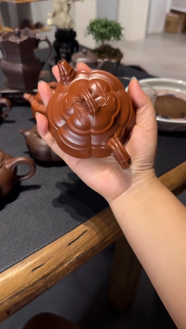 茶壶紫砂**海棠竹鼎 扁