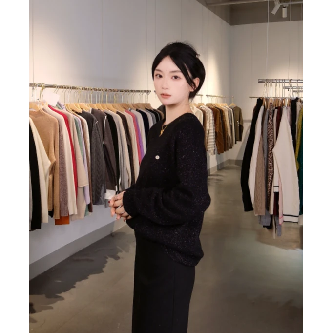 【糖堂】全羊毛羊毛衫百搭休闲针织打底衫加厚圆领网红百搭加厚T152