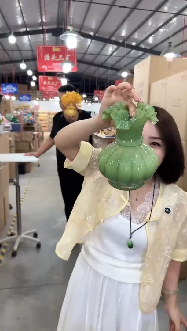 琉璃手工艺品优选花瓶花器R-早27