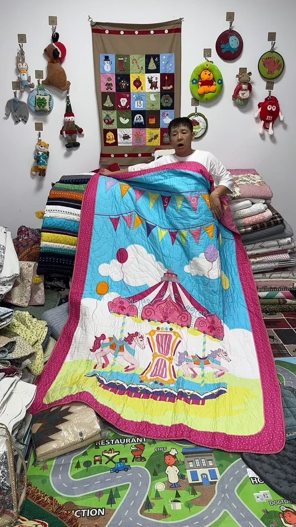 棉花155*220全棉手工贴u不朽