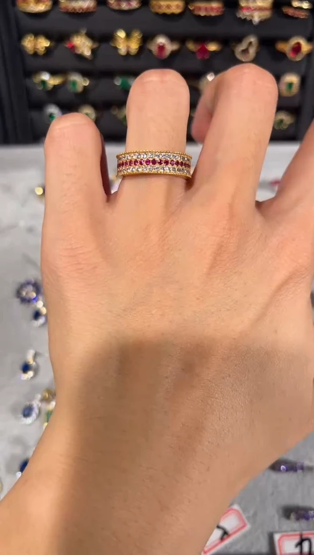 【闪购商品】红宝石戒指银S925镶嵌15331