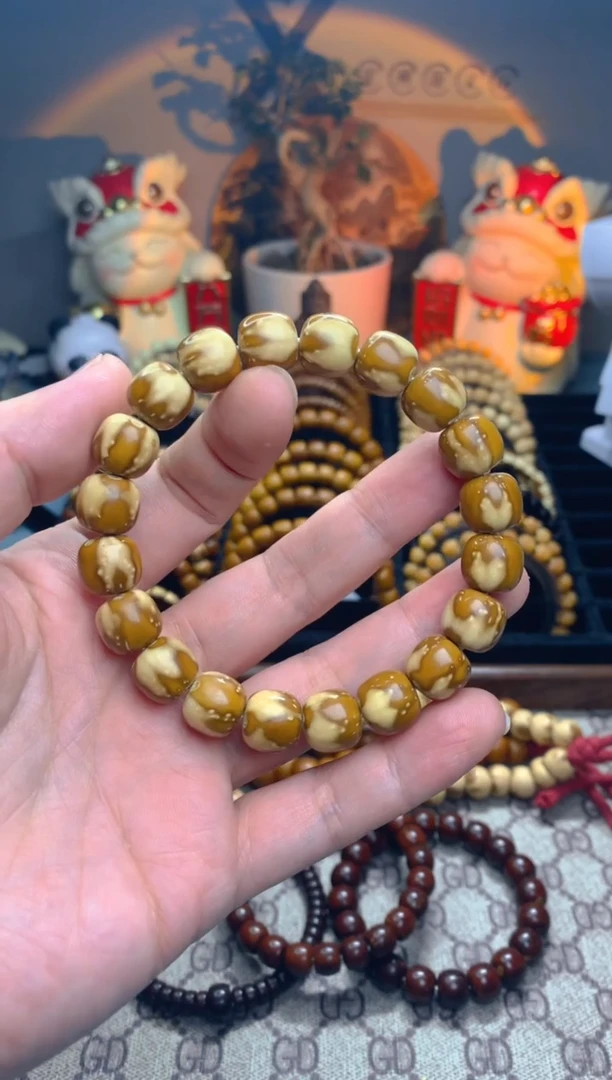 紫金鼠手串半实心花皮西瓜纹卡11.3老型单圈