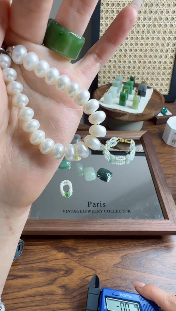 香榧木手串/手链月亮是海素圈