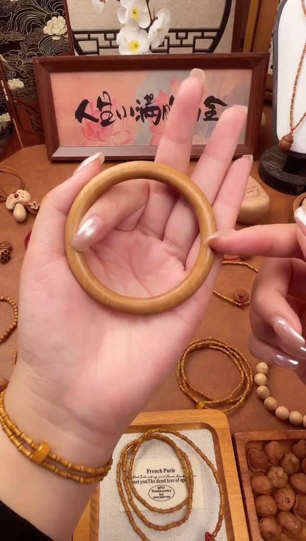 桃木手串一物一拍备注圈口