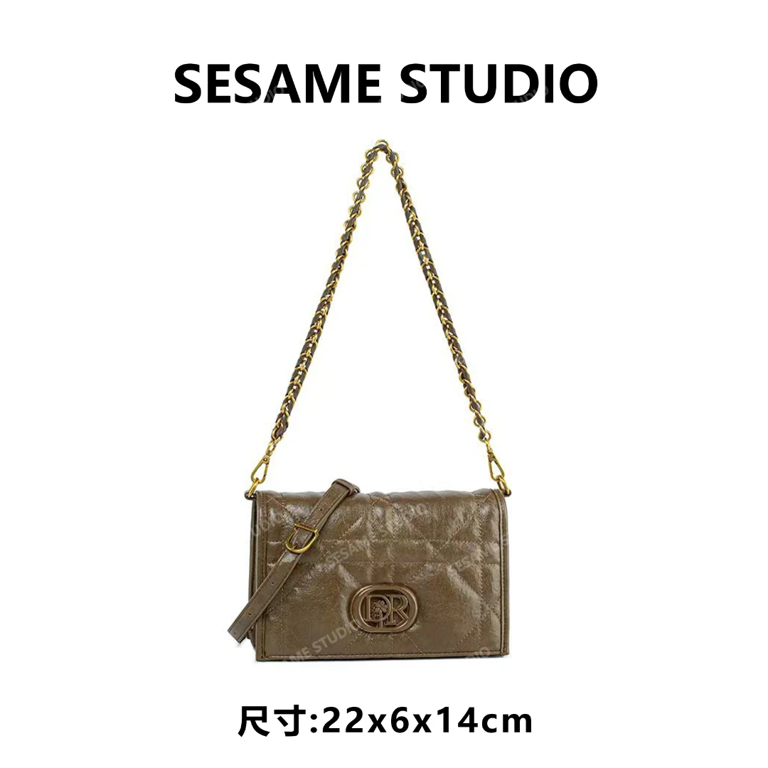 【芝麻集】QYX-98172-松茶色RAIN.CUN休闲时尚百搭腋下女包