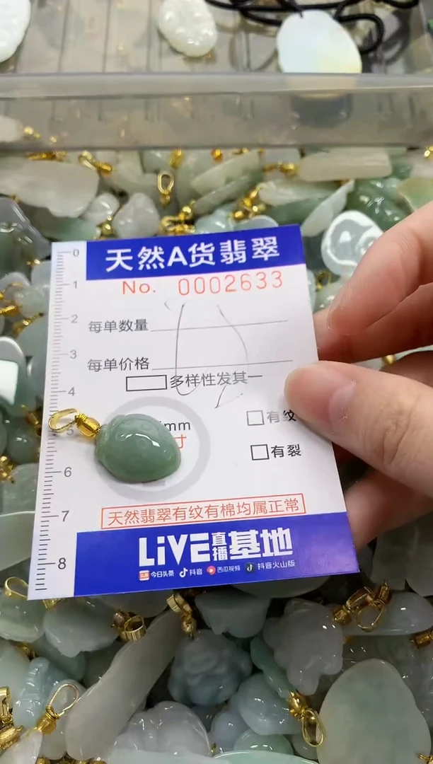 颈饰未镶嵌翡翠天然A货翡翠