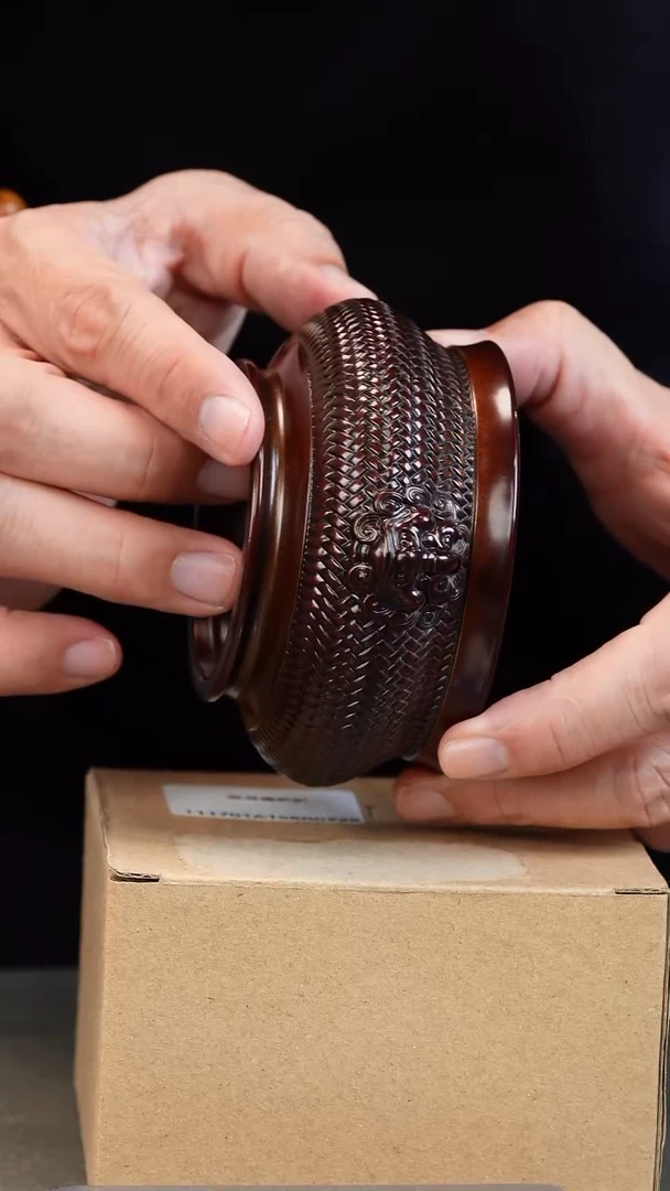 白玉菩提吊坠双耳编织炉