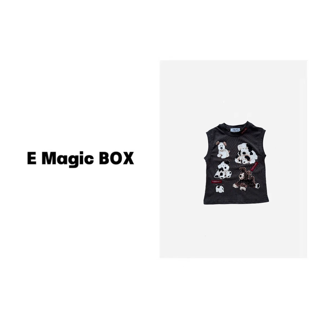 E Magic Box童装“毛绒家族”儿童限量款背心C6037